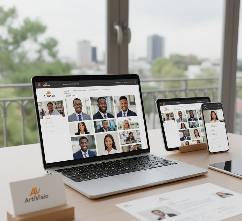 Nos services professionnels ArtiVisio – CV, portfolio, branding, web